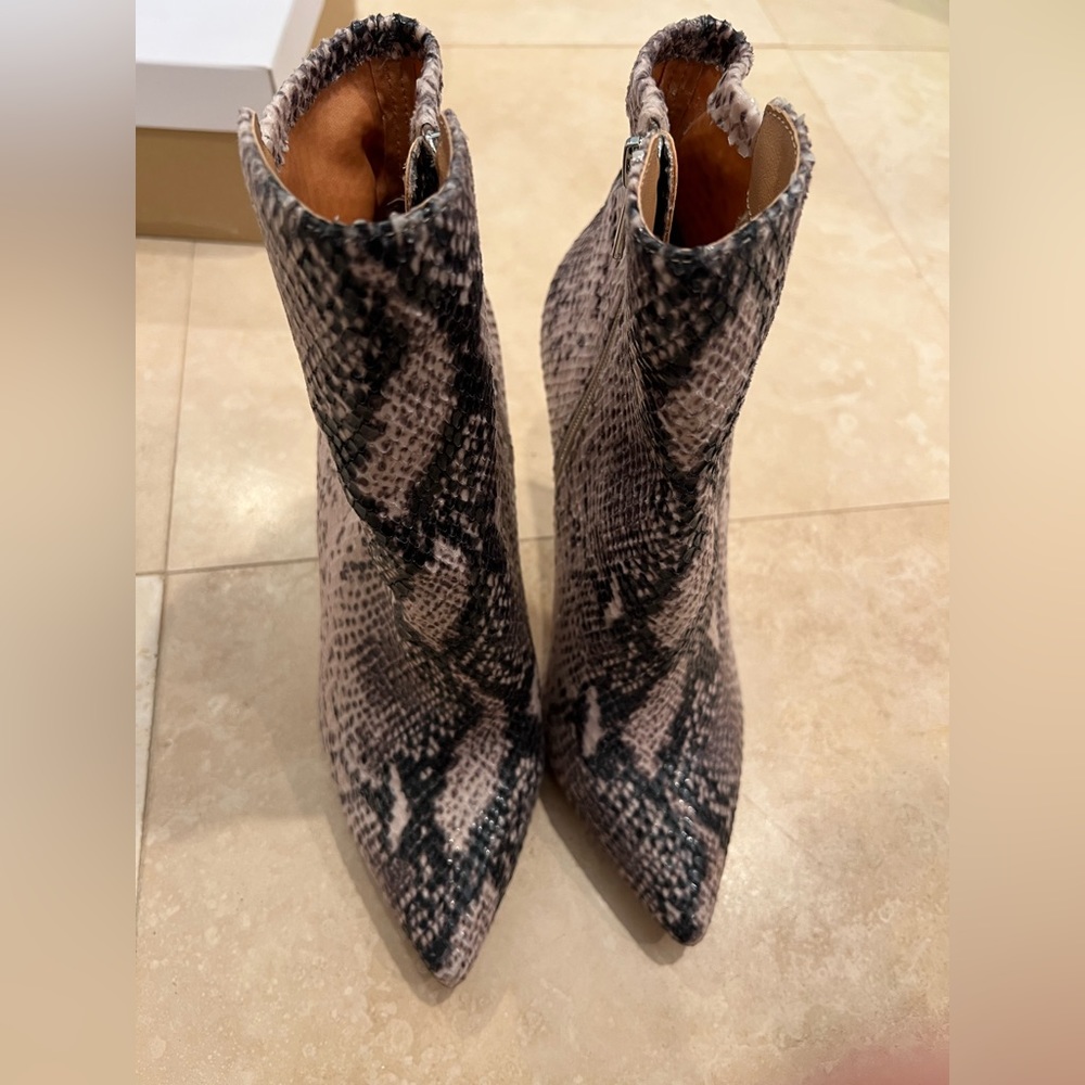 Python Larette Pointed Toe Ankle Boots - Picture 7 of 7